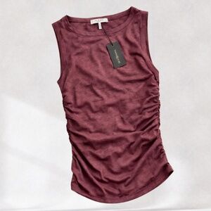 Rag & Bone Sleeveless Ruched Tank Top | Size Medium | NWT